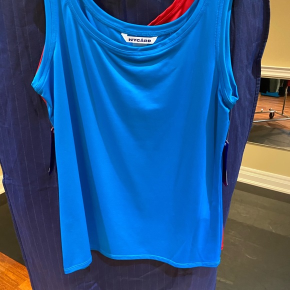 Nygård Women's Blue/Red Tank Top Size Medium - Picture 2 of 5
